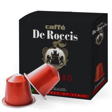 De Roccis INTENSO - Capsule Compatibili Nespresso - INTENSITA' 9 