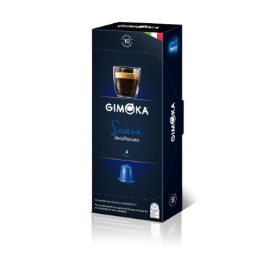 Gimoka Miscela Soave Decaffeinata Caffè - Capsule Compatibili Nespresso - INTENSITA' 4